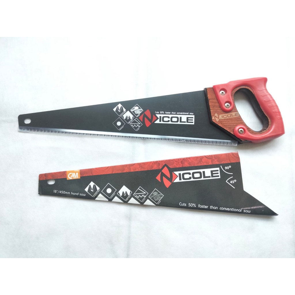 Hand saw Gergaji Kayu Manual Model Nicole Gergaji Tangan Potong Belah