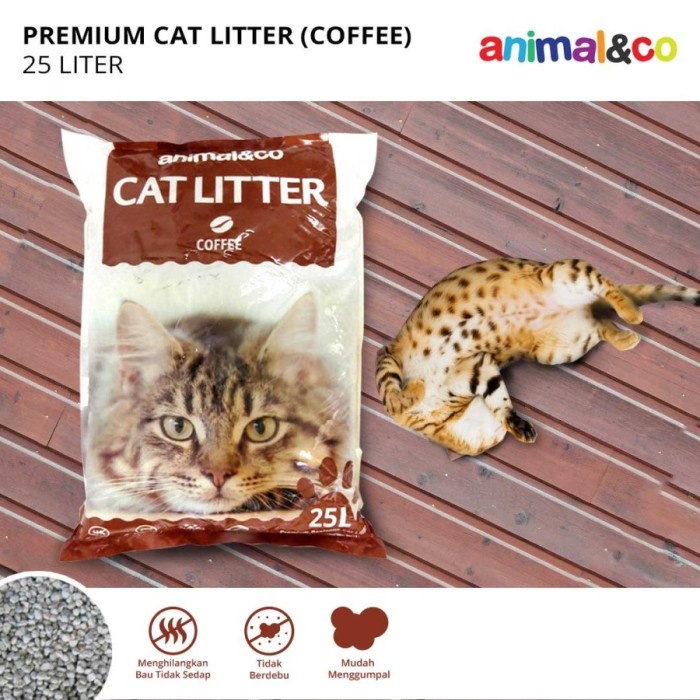 Bentonite TERMURAH Animalnco Pasir Kucing Wangi Premium Cat Litter /Karung 25L / 20kg - 1 Karung Pasir Kucing Premium
