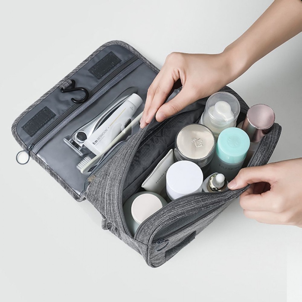 Tas Travel Tempat Make Up Organizer Peralatan Mandi Toilet Bag Hook