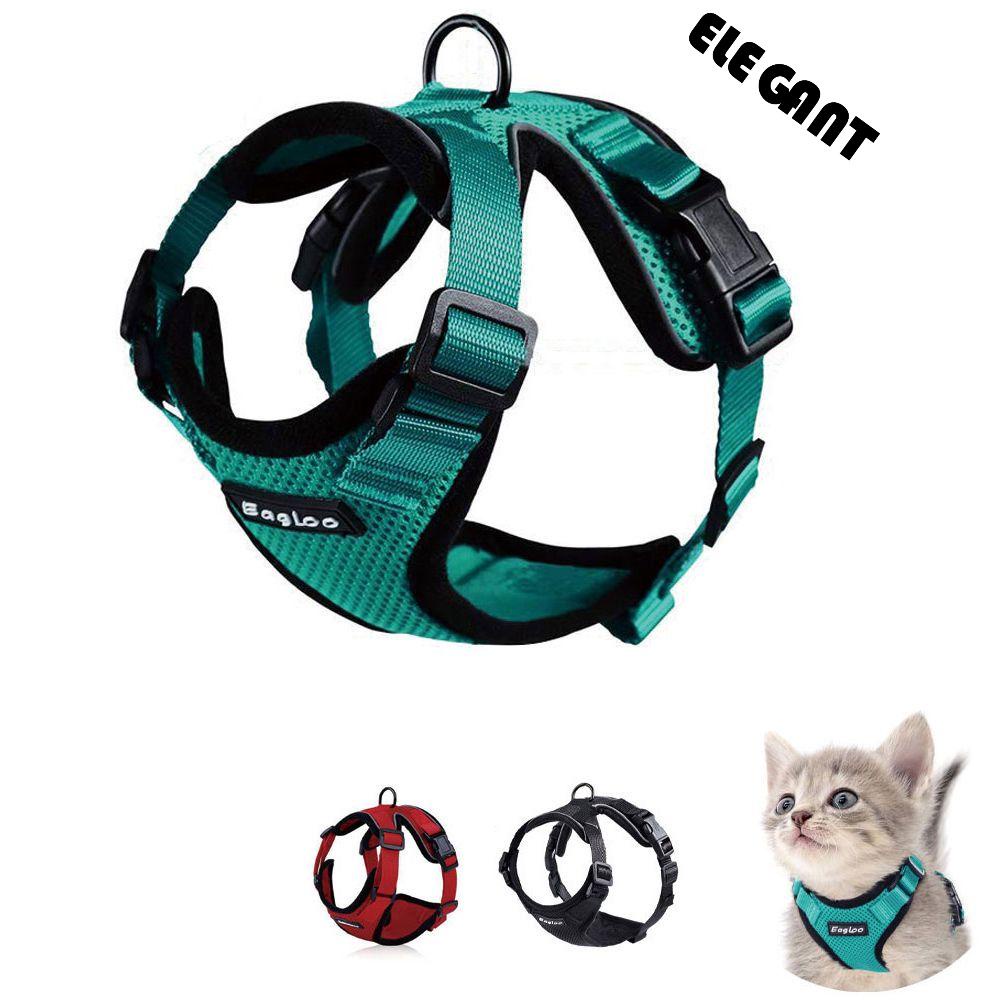 [Elegan] Cat Harness Reflektif Berjalan Escape Proof Lembut Perlengkapan Hewan Peliharaan