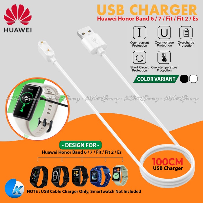 Pengisi Daya Charger USB Cable 1M for Huawei Band 6 Huawei Band 7