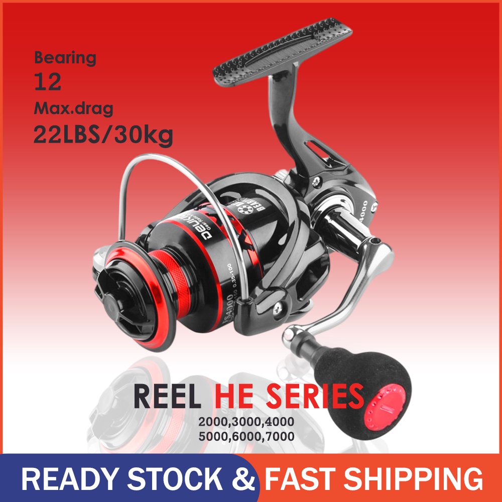 Reel Pancing Besi 30kg Max Drag CNC Handle Alat Gulungan Pancing Fishing Reel Murah