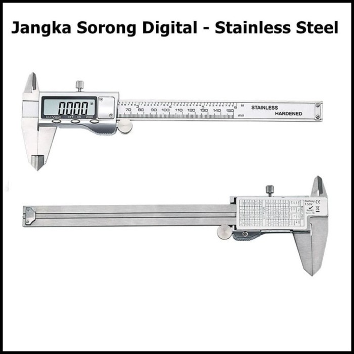 Jangka Sorong Digital LCD Vernier Caliper Stainless Steel 15CM SH20