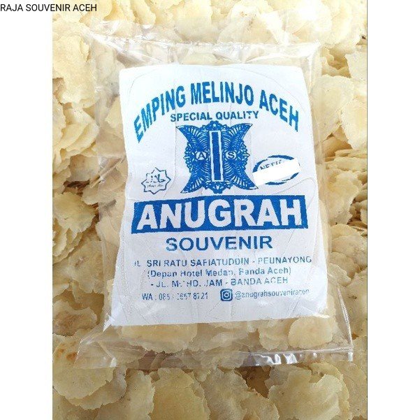 Emping Melinjo tipis asli Aceh 100 gram /Emping Aceh tipis 100gr