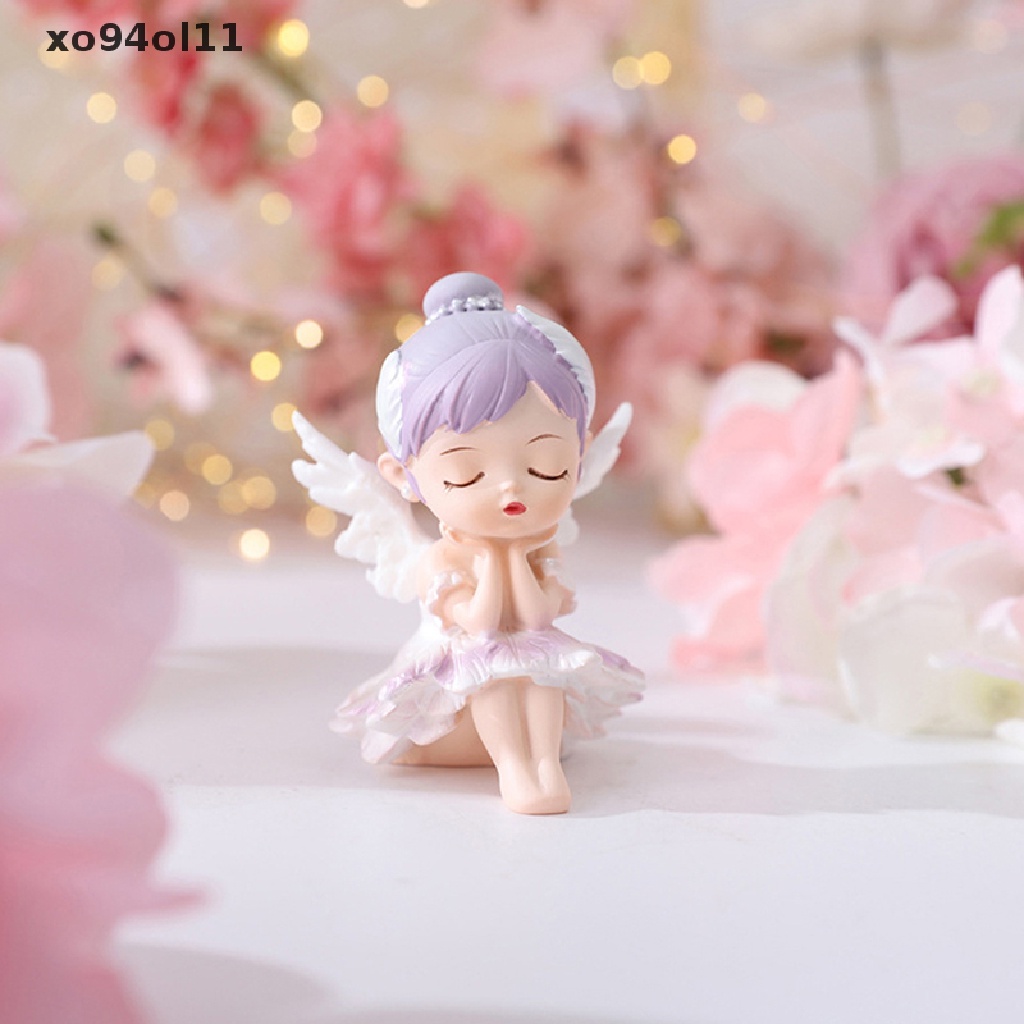 Xo Mini Cute Cake Topper Balet Girl Figure Vinyl Patung Cewek Ekspresi Hidup OL