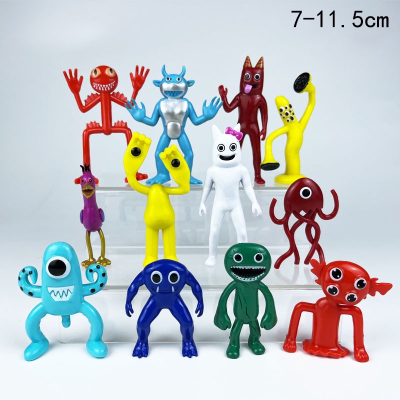 12pcs/set Garten of Banban Figure Model Mainan Dekorasi Handmade Boneka Anak Hadiah