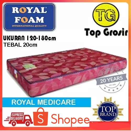 Kasur Busa Royal Medicare Kasur Kesehatan ukuran 120/140/160/180 20cm - 120x200 

TOP GROSIR BREBES