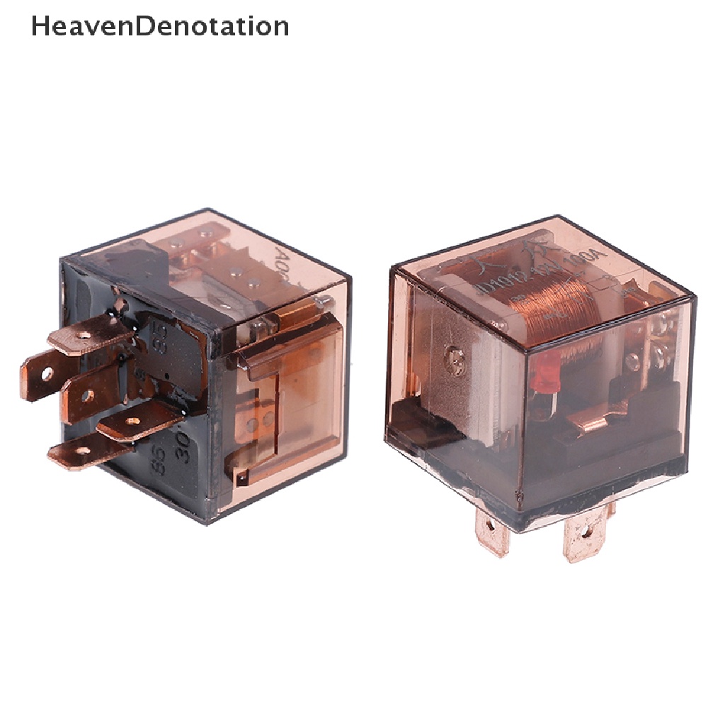 [HeavenDenotation] Relay Otomotif Anti Air12/24V 100A 4/5Pin SPDT relay Perangkat Kontrol Mobil HDV