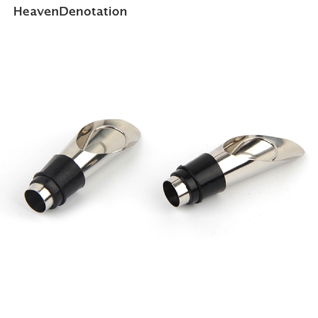 [HeavenDenotation] 2pcs Liquor Spirit Pourer Flow Botol Anggur Tuang Spout Stopper Stainless Steel HDV