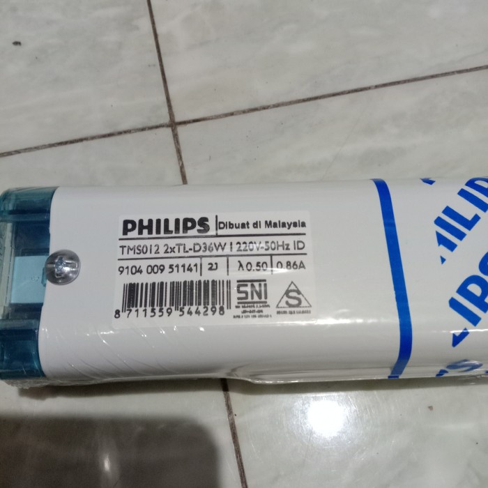 PHILIPS Kap Rumah Lampu isi 2 TL Neon SIMBAT TMS012 2xTL-D 36W 120CM