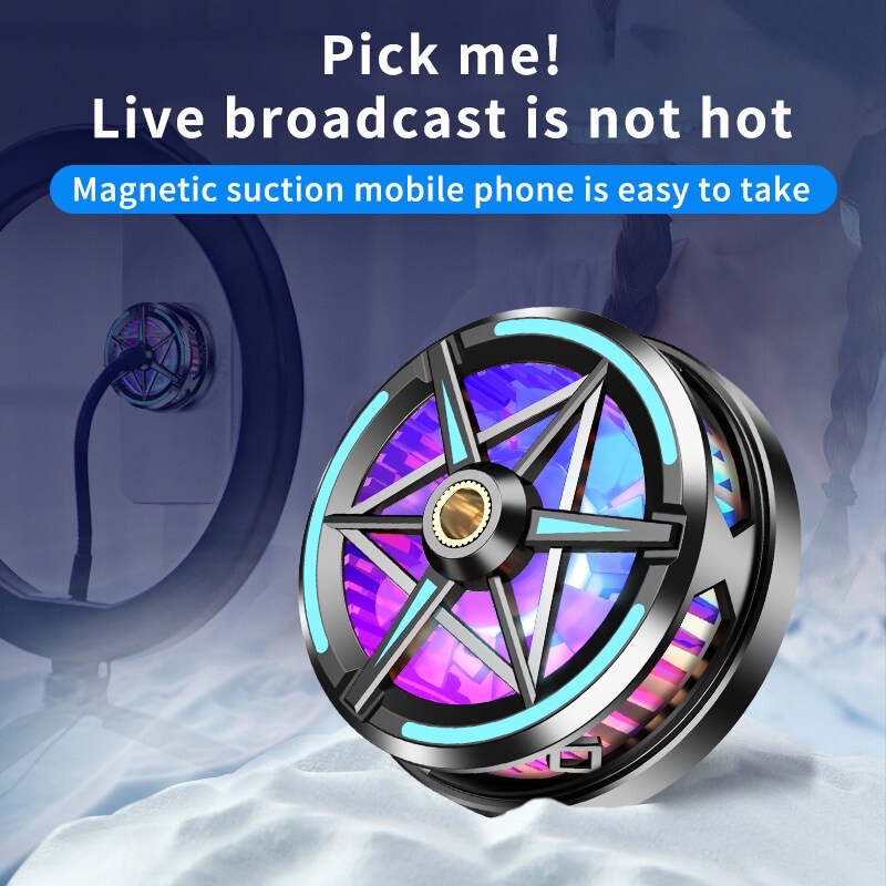 【AC022】SK S6 Fan Cooler Radiator Pendingin HP Cooling Fan Gaming RGB For Mobile Phone