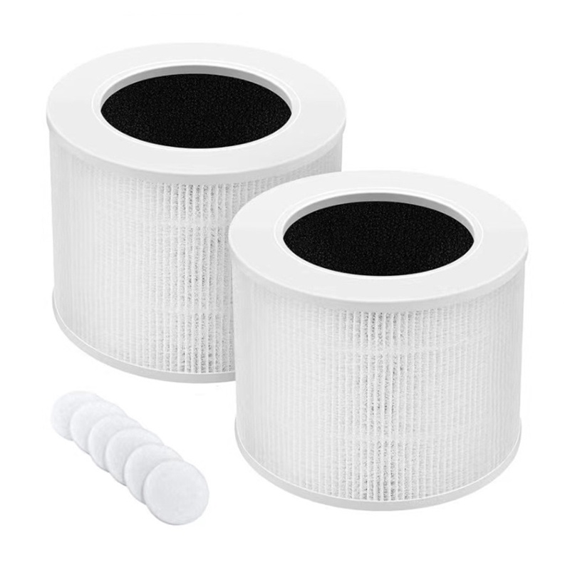 2pcs Untuk Levoit Core Mini/Mini-RF Air Purifier HEPA Filter Karbon Aktif+Spons Aksesori Pengganti