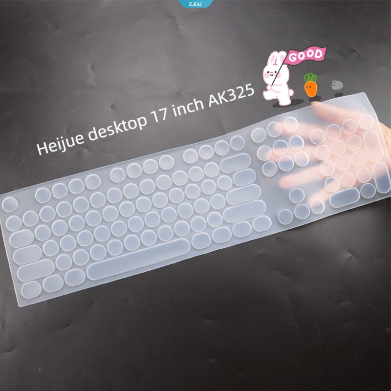 Lengan Pelindung Aksesori Keyboard Silikon Komputer Desktop Untuk Heijue Desktop 17inch AK325 High Quality Keyboard Film [ZK]