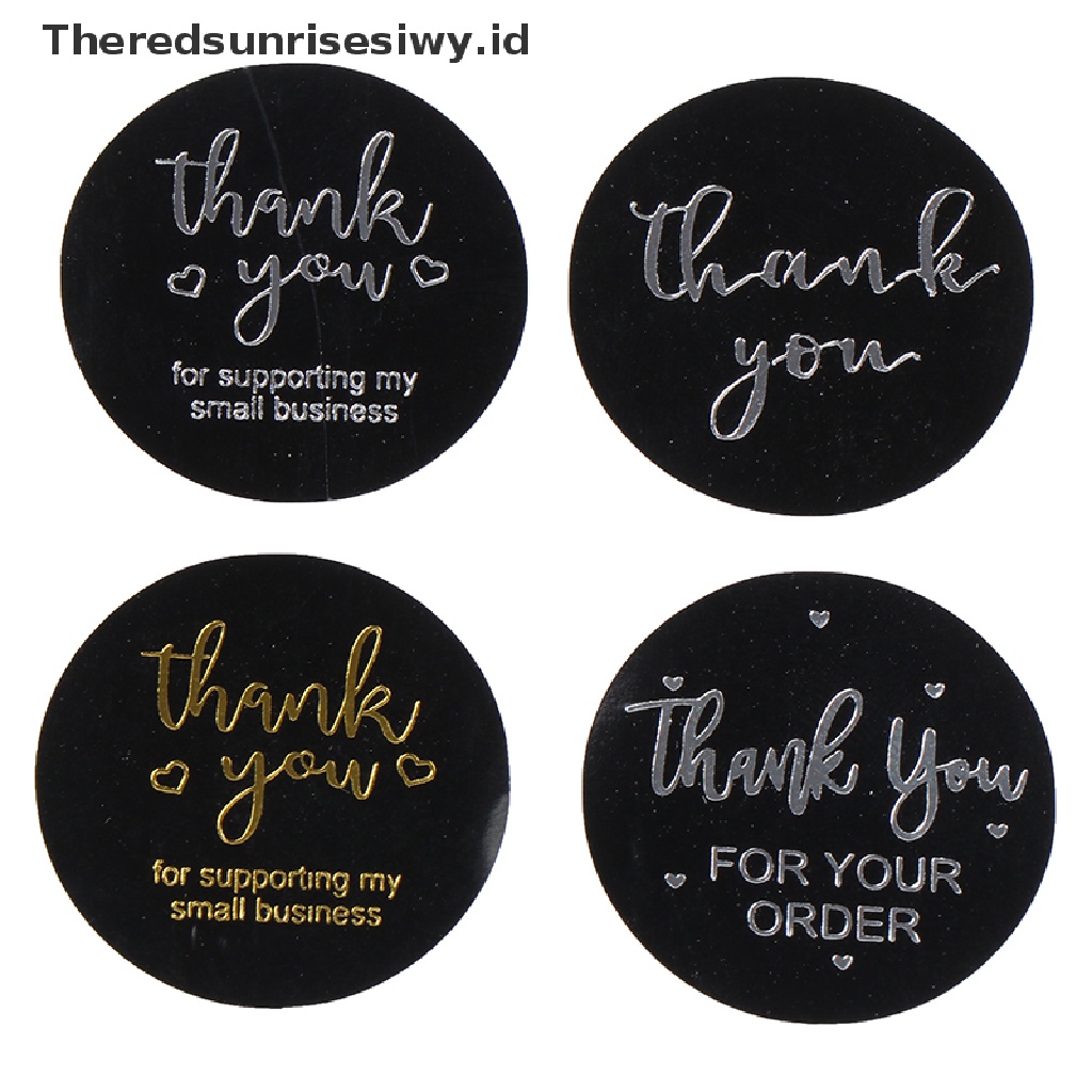 # Kado Mom &amp; PAPA DIY # 500pcs Thank You Sticker Scrapbooking Untuk Amplop Segel Label Stiker~