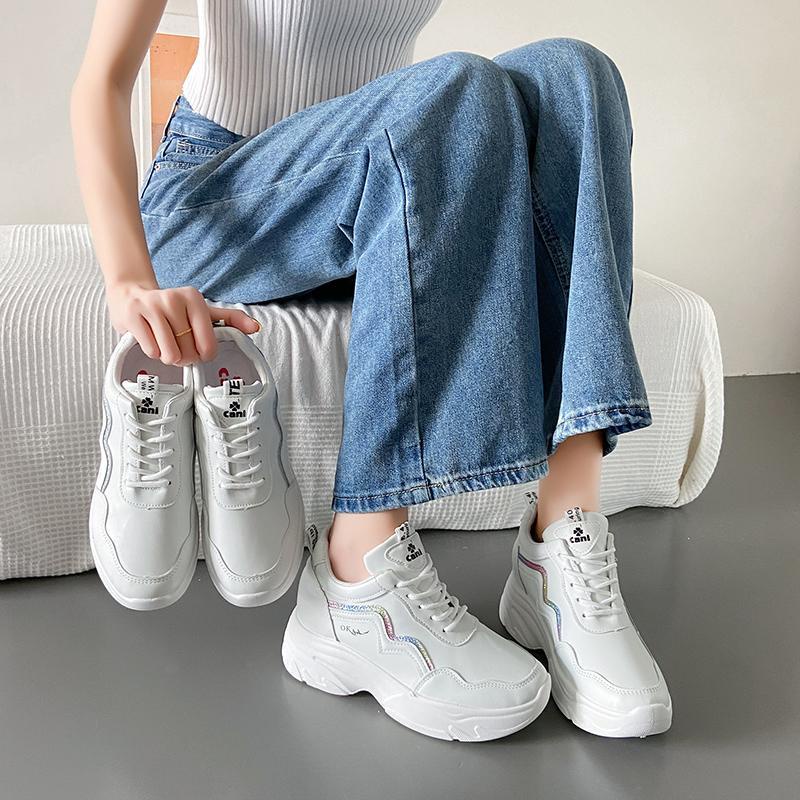 CaniKorea &quot;FREE BOX&quot; Yuna Sepatu Sneakers Wanita Kasual Fashion Korea Import 9205