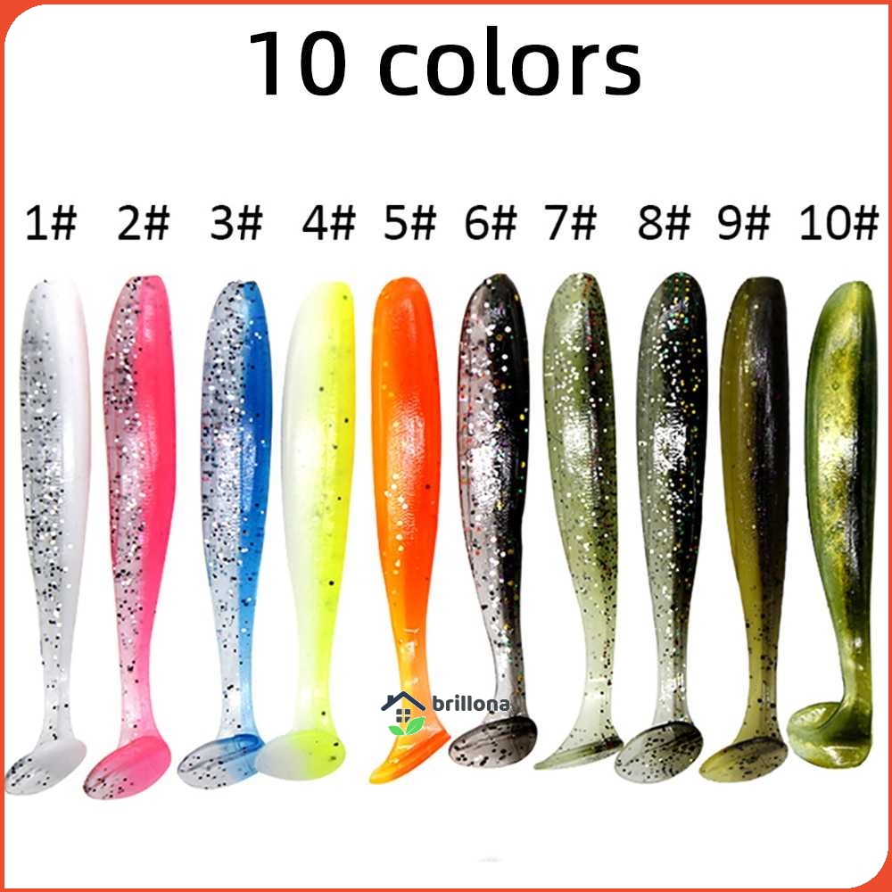 Burle Umpan Pancing Ikan Flashing Jig Sea Lure Bait 7 cm 10 PCS - L72