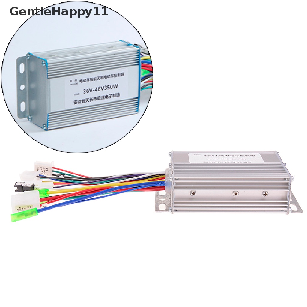 Gentlehappy 36v/48v 350w dc Sepeda Listrik e-bike scooter brushless motor dc controller id