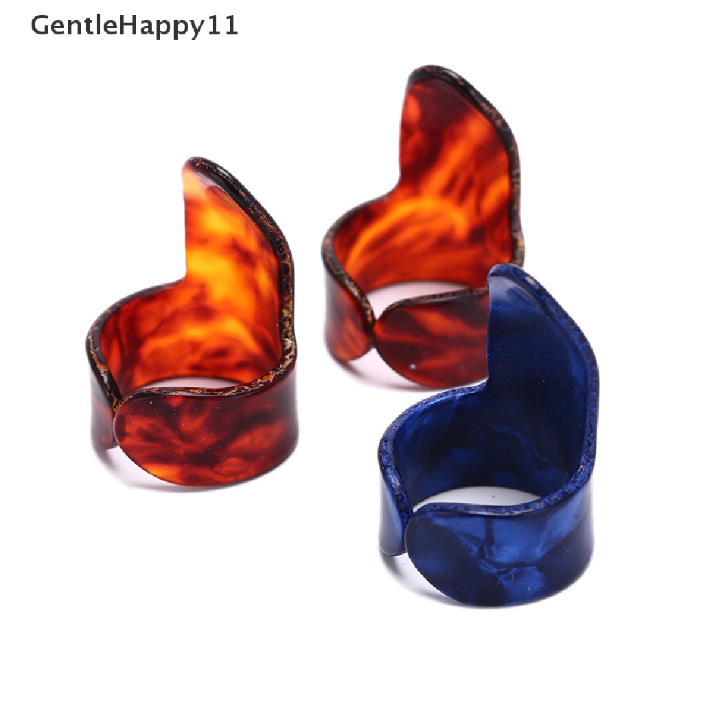 Gentlehappy 4pcs Finger Guitar Pick 1kaki Jempol 3jari picks Plectrum Aksesoris Gitar id