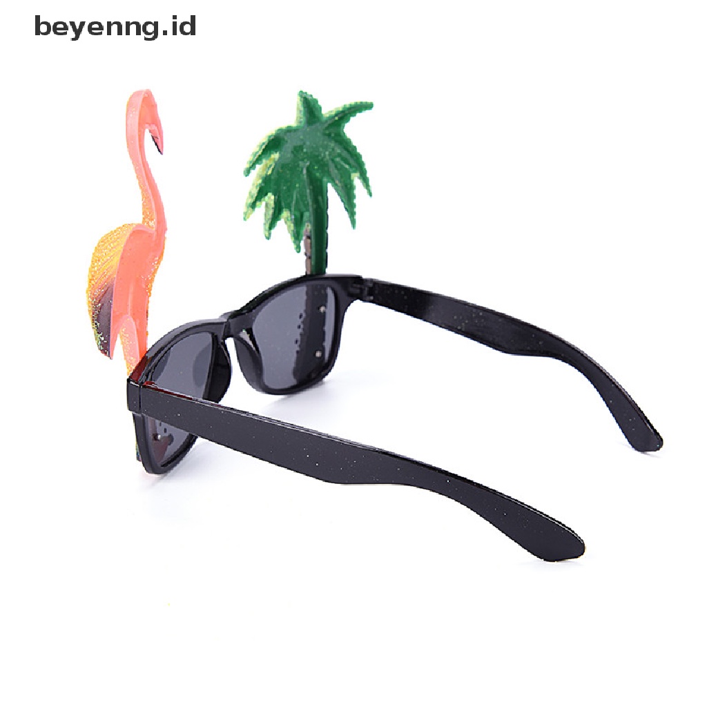 Beyen Lucu Hawaii Tropical Sunglasses Kacamata Musim Panas Gaun Mewah Pesta Kostum ID