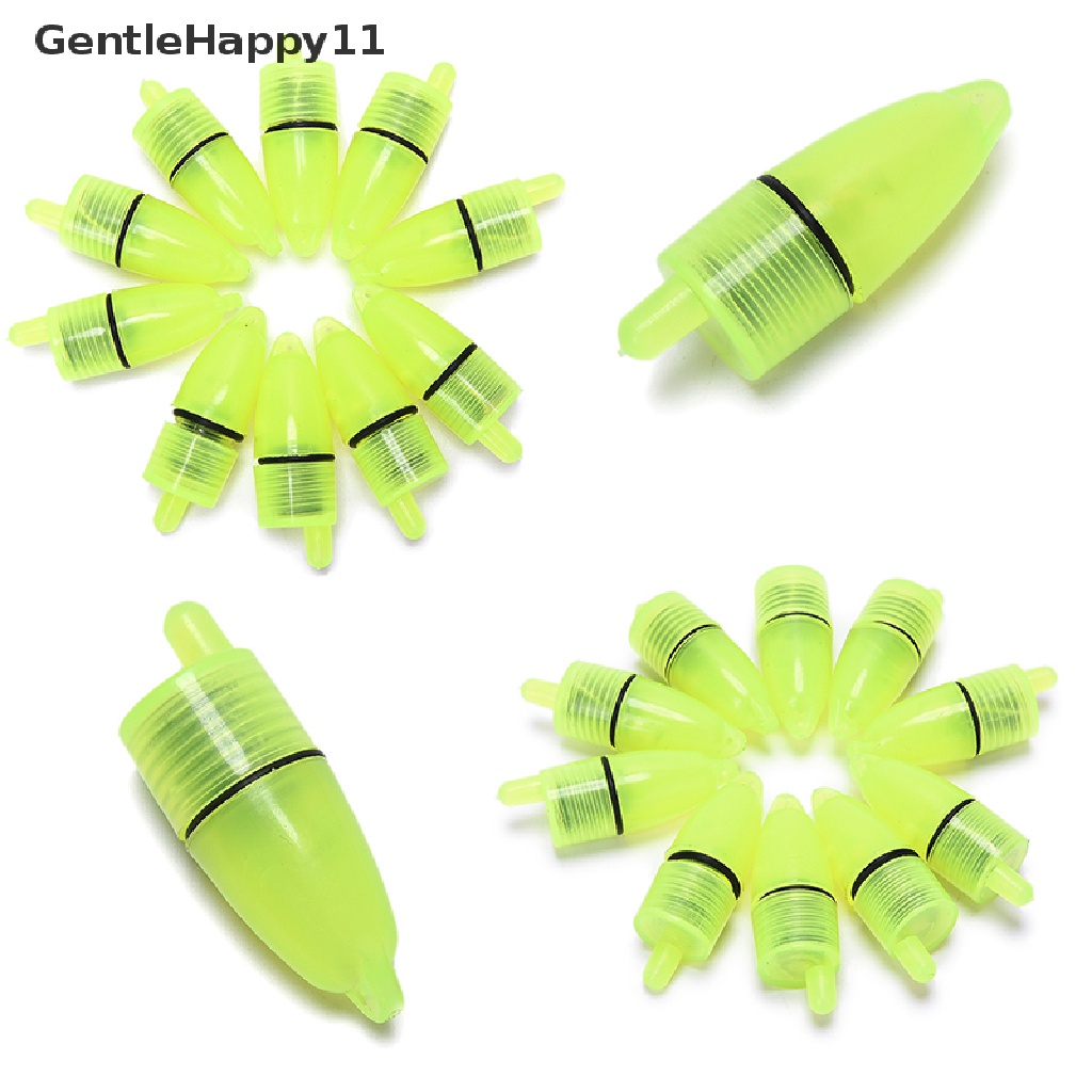 Gentlehappy 10pcs Lampu Pancing LED Alarm Floag Sensor Sinyal Ikan Perlengkapan Memancing id