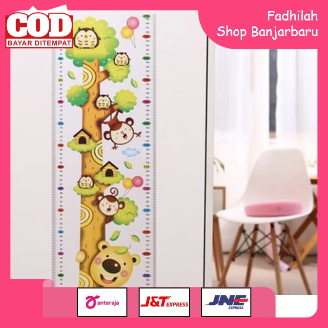 STICKER DINDING TINGGI BADAN DINDING PENGUKUR ANAK STICKER WALL DEKORASI DENGAN UKURAN TINGGI | FADHILAH SHOP BJB