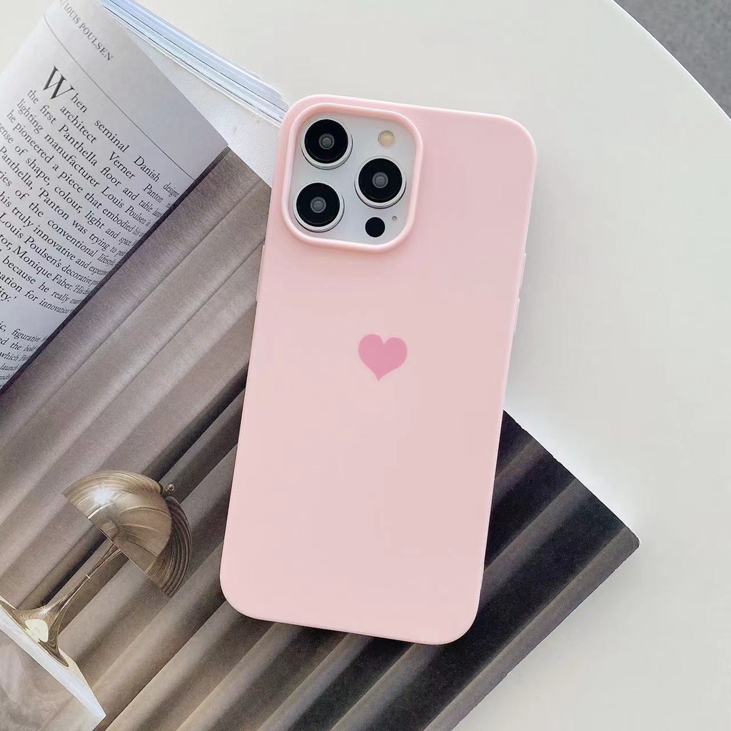 IPHONE Silikon Kulit Feeloil Spray Love Kecil Segar Dan Lembut Casing Ponsel Cocok Untuk Iphone14 13 12 11 Pro MAX X XS MAX XR 7 8 Plus Case Cover