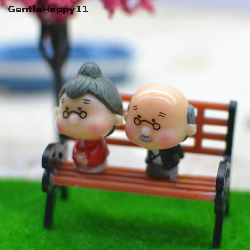 Gentlehappy Ornamen Taman Mini Miniatur Taman Bangku Kerajinan Dekorasi Rumah Boneka Peri Outdoor id