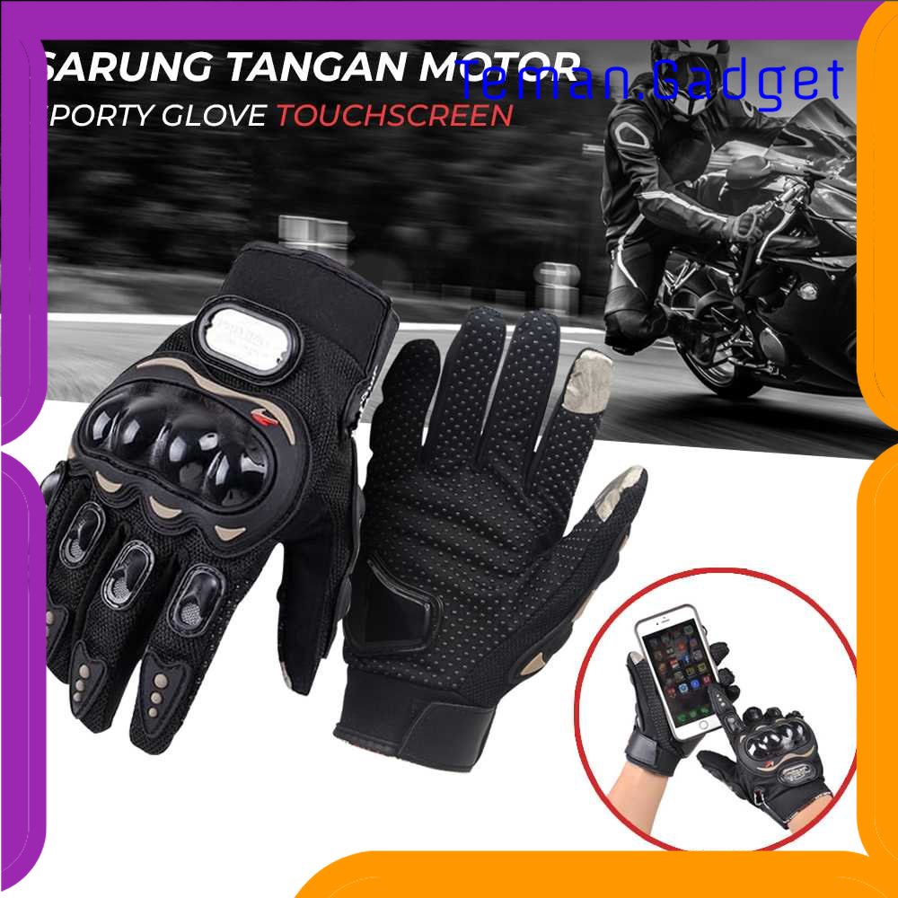 TG - OTO PRO-BIKER Sarung Tangan Motor Sporty Glove Touchscreen - MCS-01C