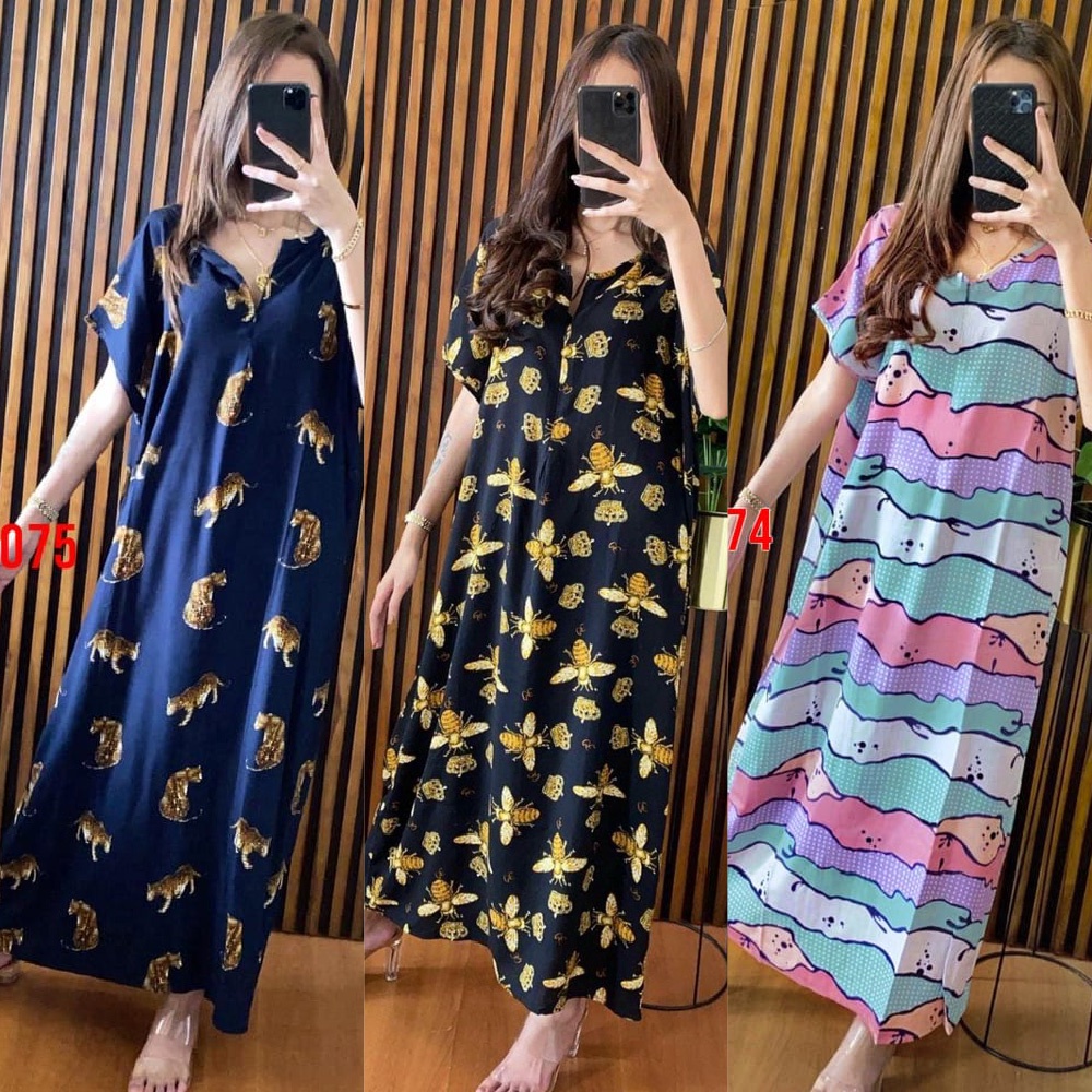 Dress Daster Motif Viral Santai