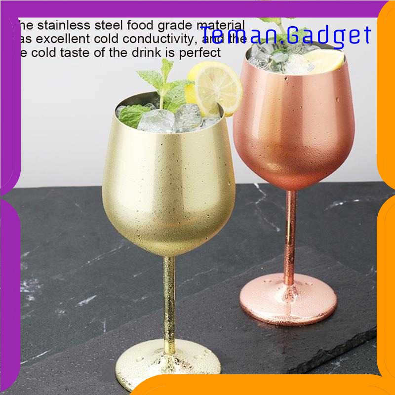 TG -  DPR YJBL Gelas Cangkir Stainless Steel Champagne Wine Goblet 220ml - XR105