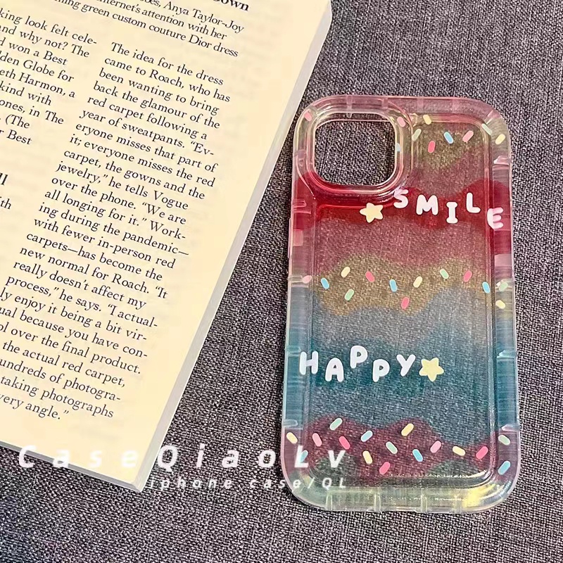 IPHONE Cocok Untuk Iphone14 14pro 14plus 13 13mini 13pro 13prm iPhone12 7Plus 8Plus Xr XS 13 12mini Pro Max Empat Sudut Casing Ponsel Transparan Tahan Guncangan