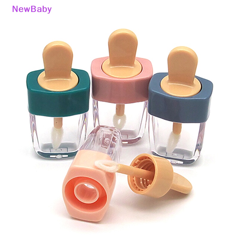 Newbaby Wadah Tabung lip gloss Kosong Bentuk Es Krim girlishness bottle 6ml ID