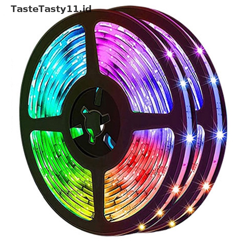 Tastetasty Lampu LED Strip USB 1M 2M RGB 5050mini 3kunci Background TV Lighg Flexible Light Strip.