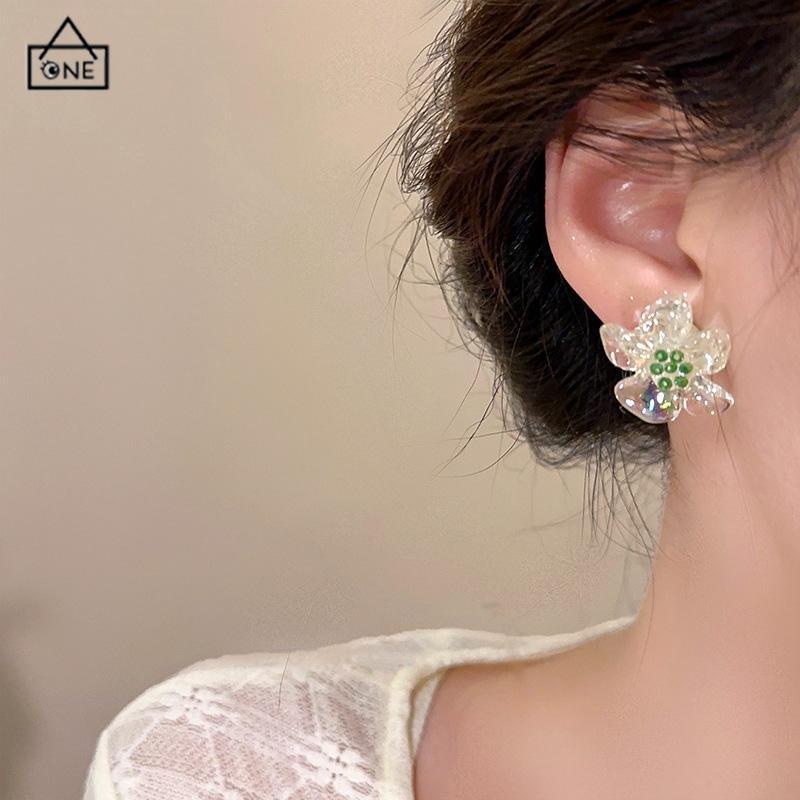 COD❤️Anting Bunga Bahan Akrilik Korea Lucu Fashion Gaya Untuk Wanita-A.one