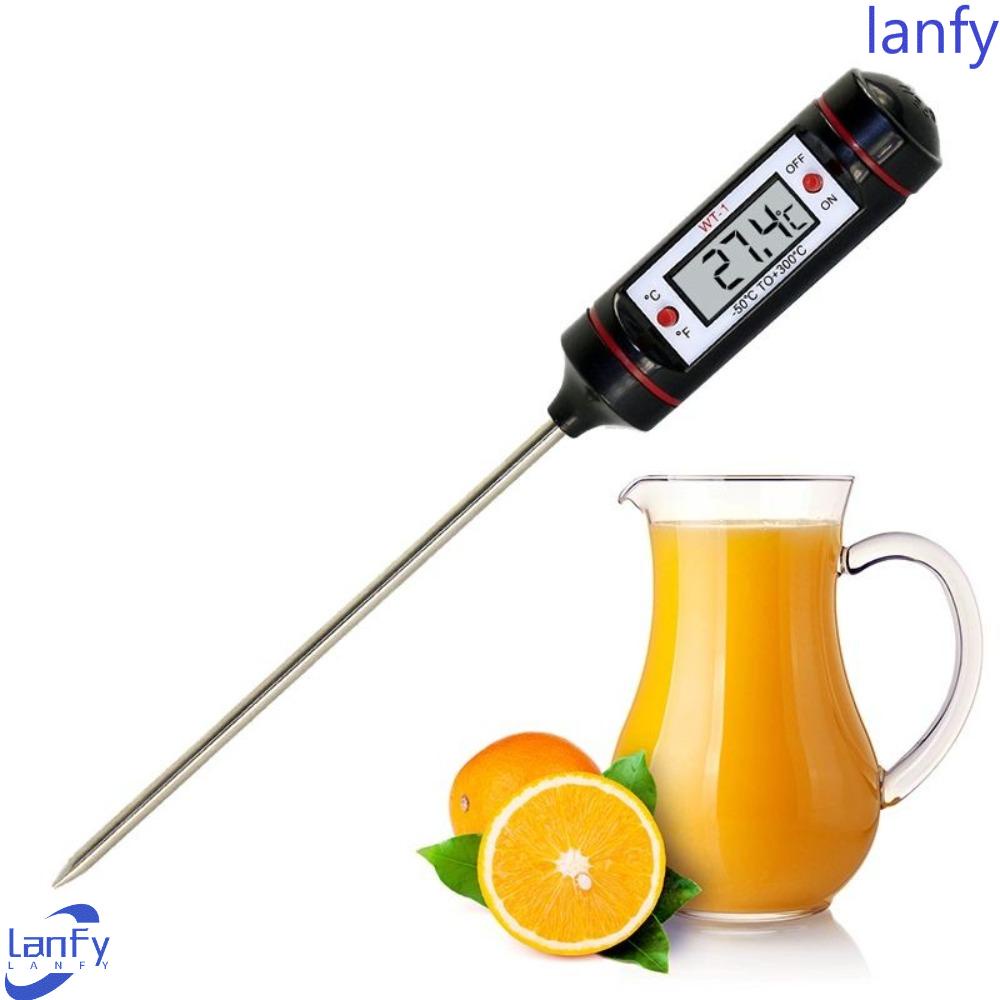 Lanfy Termometer Minyak Dapur Elektronik Untuk Dapur Panggang Kue Suhu Jarum Membaca Instan Barbekyu Memasak Makanan Thermometer