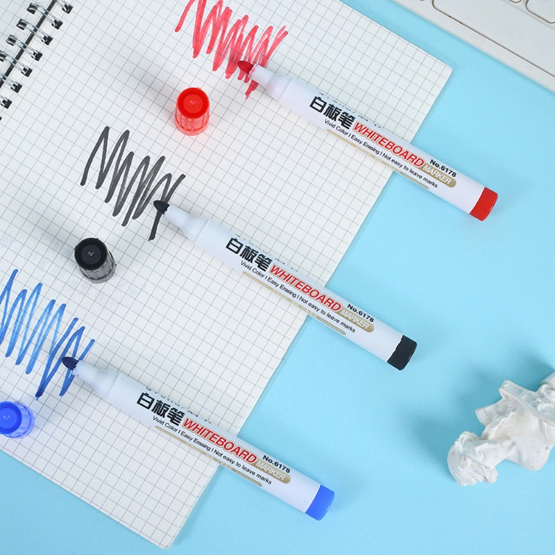 Pulpen Papan Tulis 3warna/spidol Dapat Dihapus Untuk Kaca Papan Putih/Gambar Anak Kantor Meeting Penanda Guru Sekolah