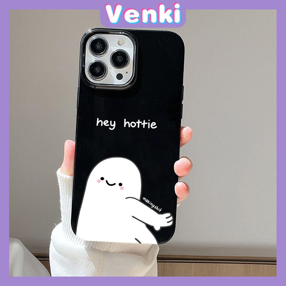 VENKI - For iPhone 11 iPhone Case Pink Glossy TPU Soft Case Shockproof Protection Camera Cute Cute Rabbit Compatible with iPhone 14 13 Pro max 12 Pro Max xr xs max 7Plus 8Plus