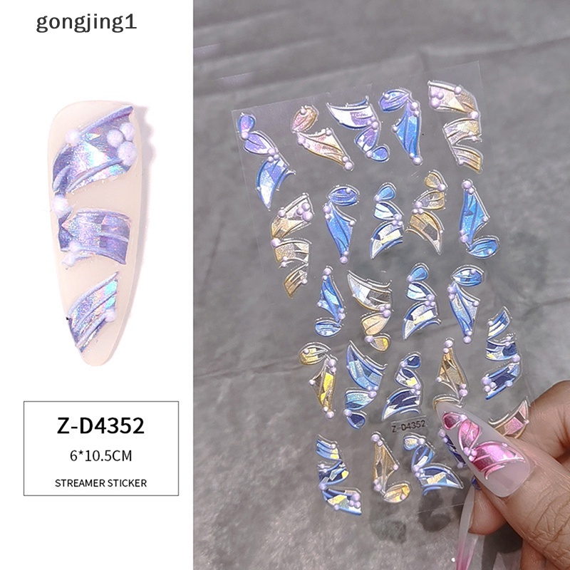 Ggg 5D Timbul Tiga Dimensi tape nail ers nail decals diy Timbul ID