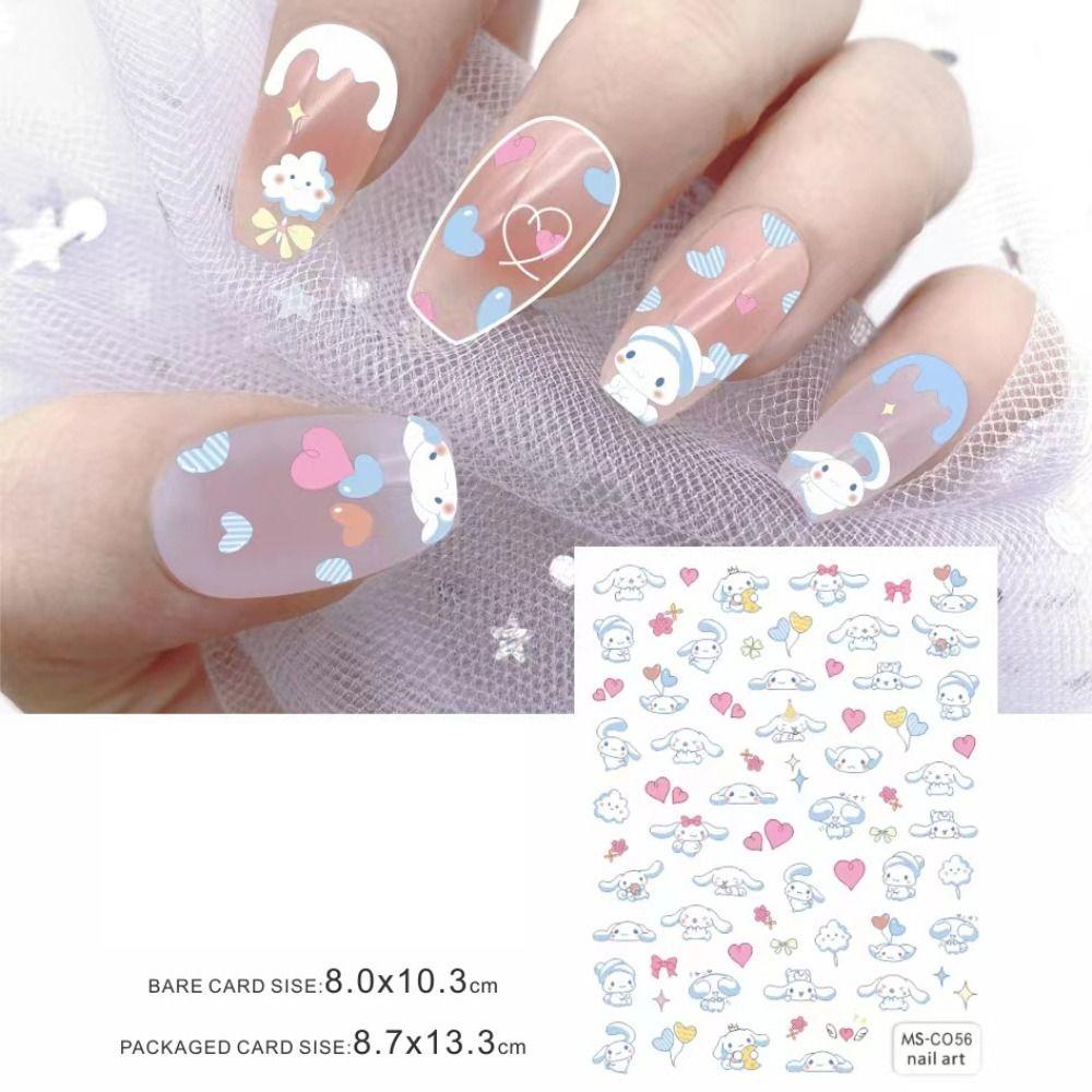 Mxbeauty Stiker Kuku Dengan Lem Belakang Kartun Kuromi Sailor Moon Kiki Jasa Titip Cinnamoroll Nail Art Dekorasi