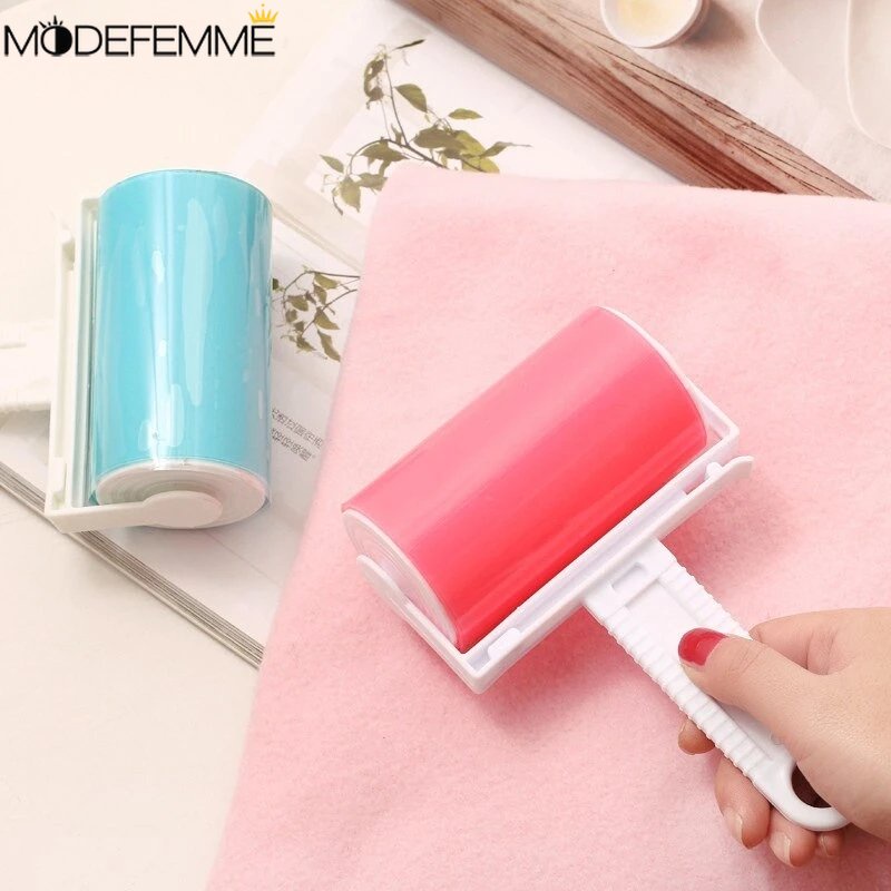 [Unggulan] Pembersih Rumah Sofa Karpet Pengumpul Debu Pembersih Rumah Portable Penghilang Bulu Roller Brush Reusable Washable Clothes Sticky Hair Roller Pet Hair Removal Roller