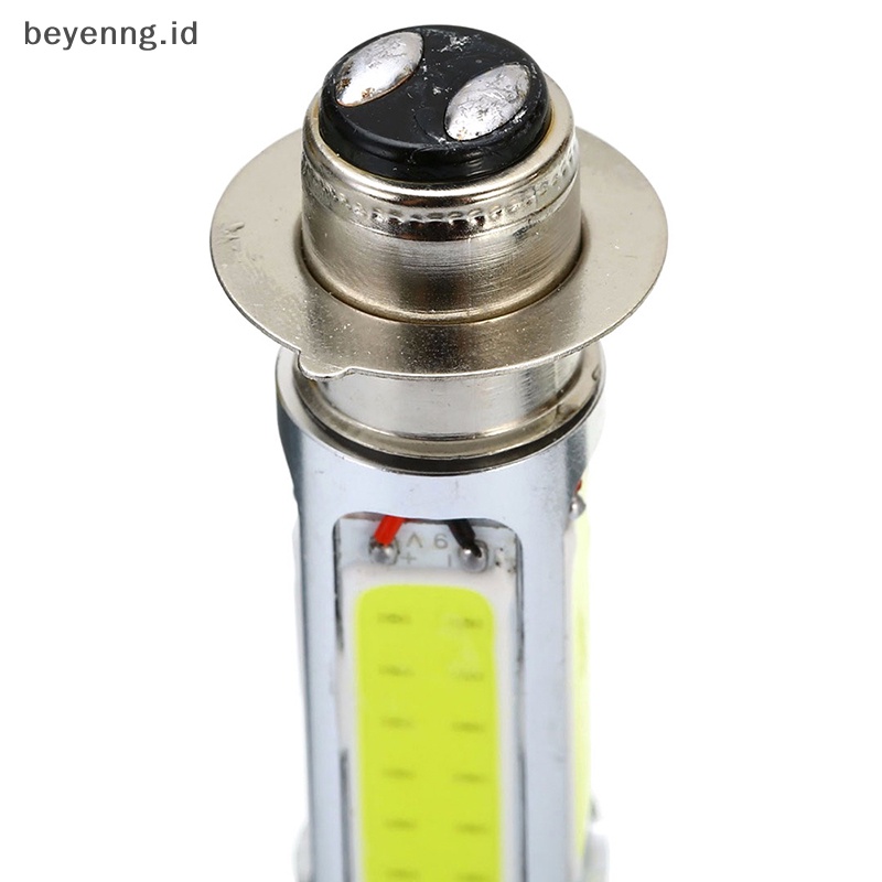 Beyen 1X Putih cOB LED motor Sepeda/ATV headlight bulb Lampu Kabut H6M PX15d P15D25-1 E401 ID