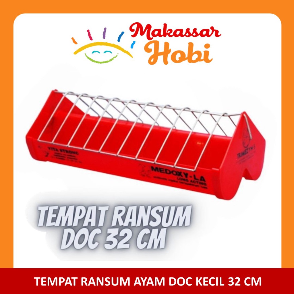 Tempat Makan Anak Ayam DOC Bebek Anti Tumpah Wadah Pakan Burung Unggas