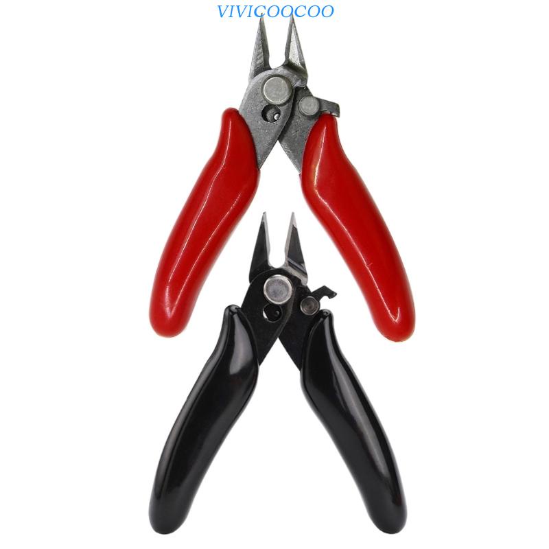 Vivi Diagonal Tang 3.5Inch Mini Wire Cutter Pemotong Kecil Tang Elektronik Kabel Isolasi Gagang Karet Model Plier