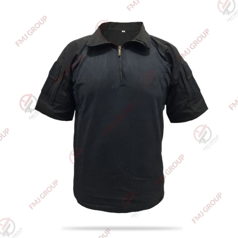 Kaos BDU Pendek / Combat Shirt Pendek Hitam