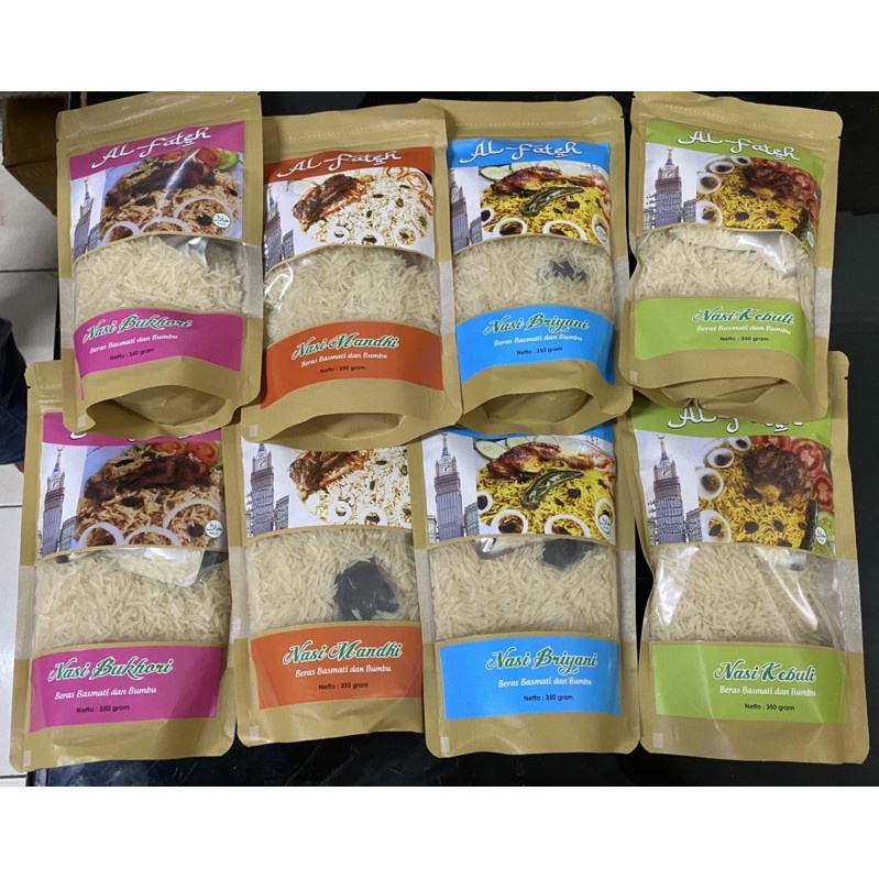 

Paket Nasi Briyani, Kebuli, Bukhoni, Mandhi Instant dengan Bumbu 350gr (CitraFood)
