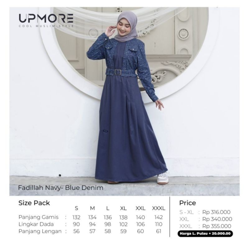 Baju Gamis merk upmore fadillah