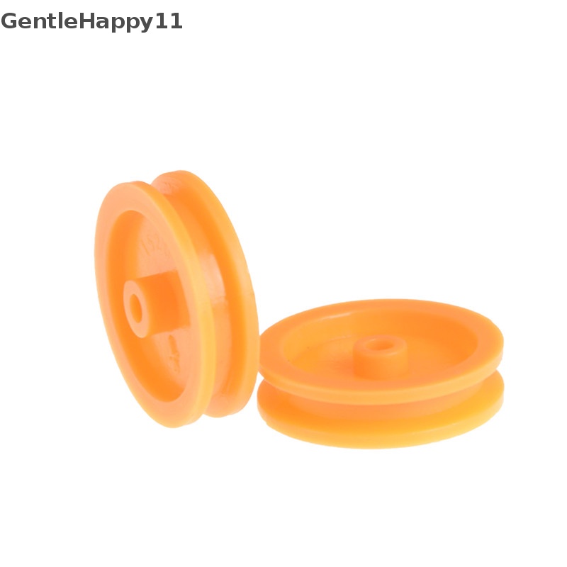 Gentlehappy 20Pcs Katrol Sabuk Plastik Orange Lubang 2mm Untuk DIY RC Mainan Mobil Pesawat id