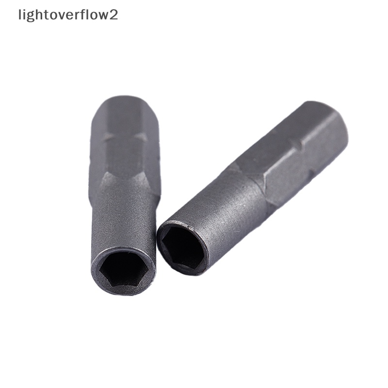 [lightoverflow2] Adapter Mata Obeng Micro Insert Bits Adaptor 6.35mm 1per4 &quot;Untuk 4mm Hex Holder [ID]