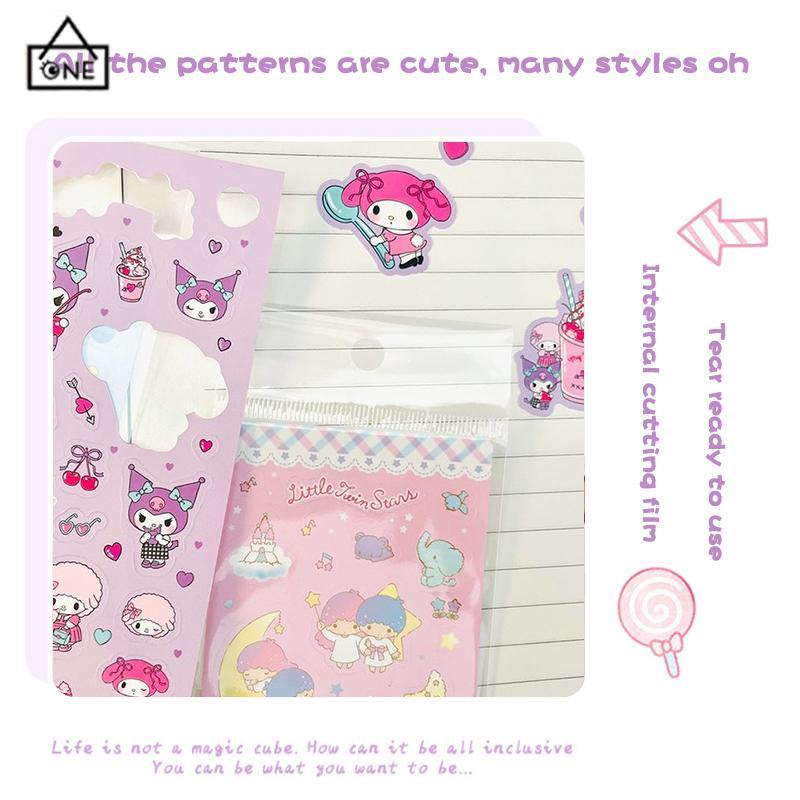 COD❤️Stiker Koromi Waterproof Kartun Sanrio MELODY Untuk Diary Stiker Dekorasi DIY-A.one