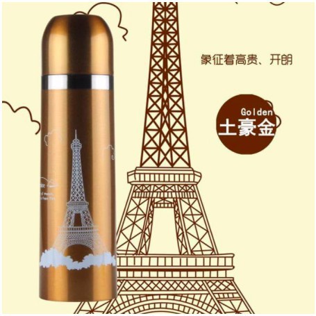 BOTOL THERMOS PARIS EIFFEL STAINLESS STEEL 500 ML / THERMOS PARIS 500 ML